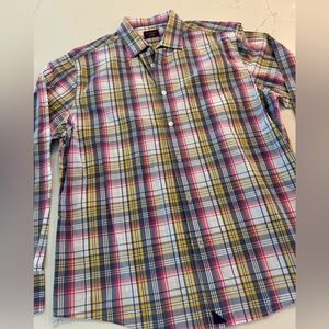 UNTUCKit Pink and Yellow Casual Button Down Shirt